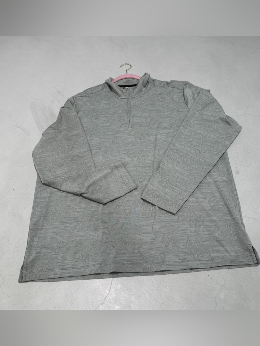 Tommy Bahama IslandZone 2XLT Long Sleeve Quarter Zip Performance Shirt